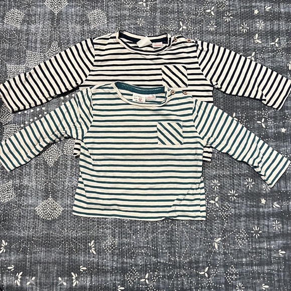 Zara lot of 2 striped shirts (2-3 years) - Picture 6 of 6